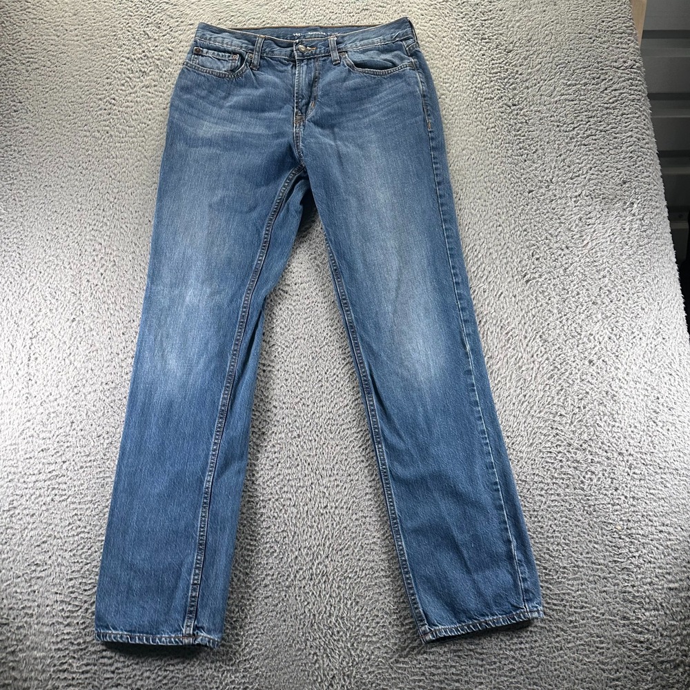 Old Navy Jeans Mens 32x34 Blue Cotton Denim Straight Leg Workwear Outdoor‎ Faded